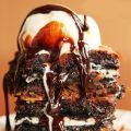 Chocolate brownie bar με oreo