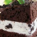 Κέικ σοκολάτας με παγωτό κρέμα μπισκότο