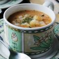 Σούπα βελουτέ με πατάτα, καρότο και πράσο