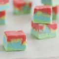 Rainbow fudge penutbutter