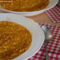 Κόκκινες φακές σούπα με ρύζι basmati και κάρυ -[...]