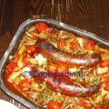 Φασολάκια με λουκάνικα στο φούρνο - ZannetCooks