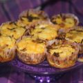 Hash brown cupcakes με τυρί και bacon