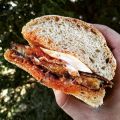 Sandwich μελιτζάνα - mozzarela