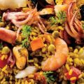 Παέγια με θαλασσινά (Paella de mariscos)