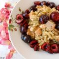 Βίδες με σολομό pesto και κεράσια - ZannetCooks