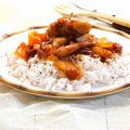 Γλυκόξινο κοτόπουλο με ρύζι μπασμάτι | Συνταγή[...]