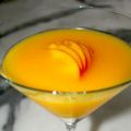 Peach martini cocktail
