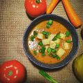 Σούπα λαχανικών με γρήγορα croutons