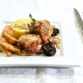 Ψαρονέφρι με κρεμώδη σάλτσα κρασιού,[...]