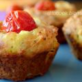 Muffins με φέτα και ντοματίνια