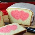 Κέικ με ροζουλί καρδιές!