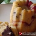 Muffins με σοκολάτα και φράουλα